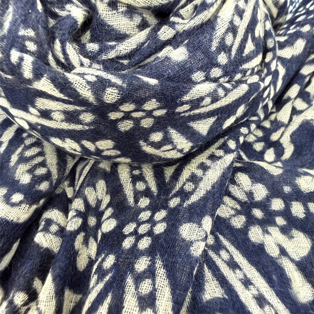 erfurt luxury Blue love Scarves 69 Navy