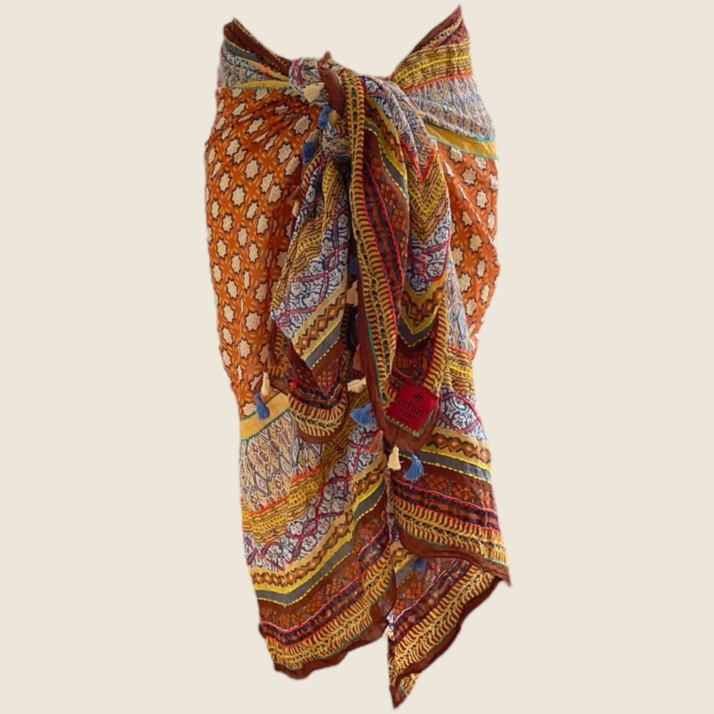 erfurt luxury Fantasy handmade Sarong & scarf Scarves 21 Straw