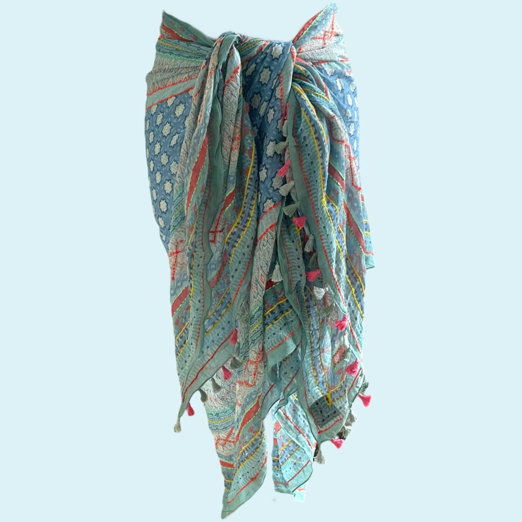 erfurt luxury Fantasy handmade Sarong & scarf Scarves 61 Artic Ice