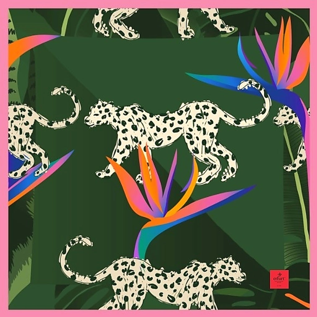 erfurt luxury Jungle leopards Scarves 45 Grass