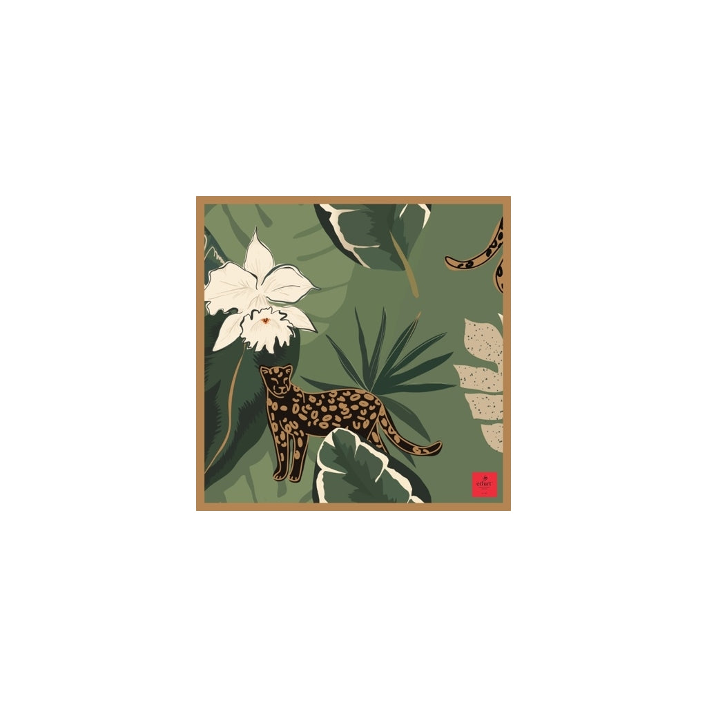 erfurt luxury Jungle tiger Scarves 47 Olive