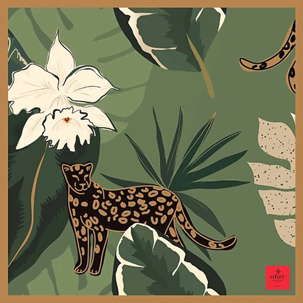 erfurt luxury Jungle tiger Scarves 47 Olive