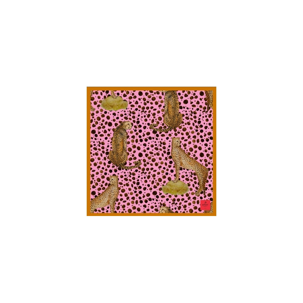 erfurt luxury Pink Tiger Scarves 37 Raspberry Pink