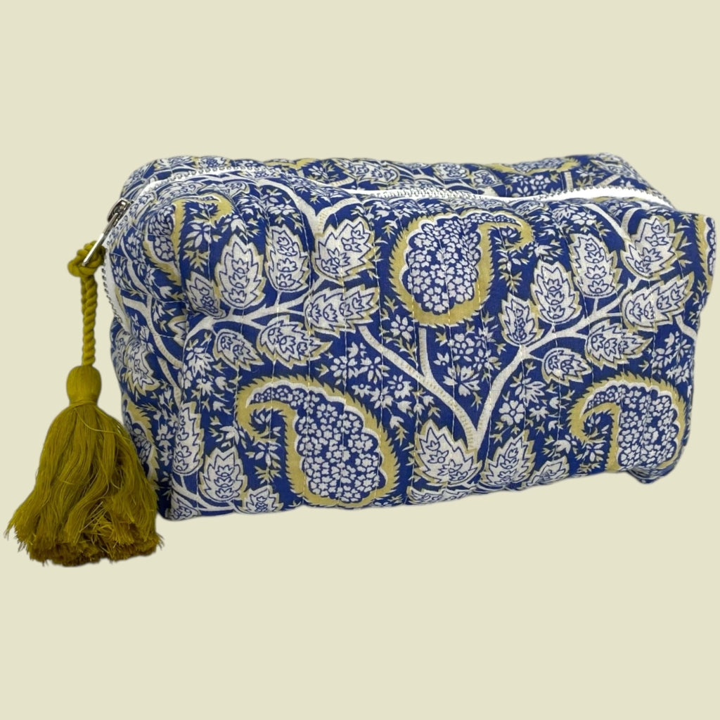 erfurt luxury Quilted pouches set of 2 pcs. Pouches set 69 Navy Blue