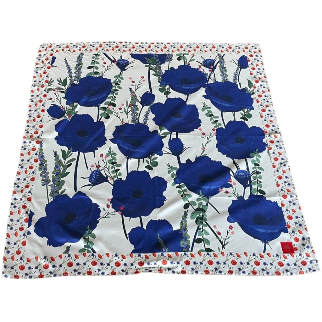 erfurt luxury Silky ink Scarves 69 Navy Blue