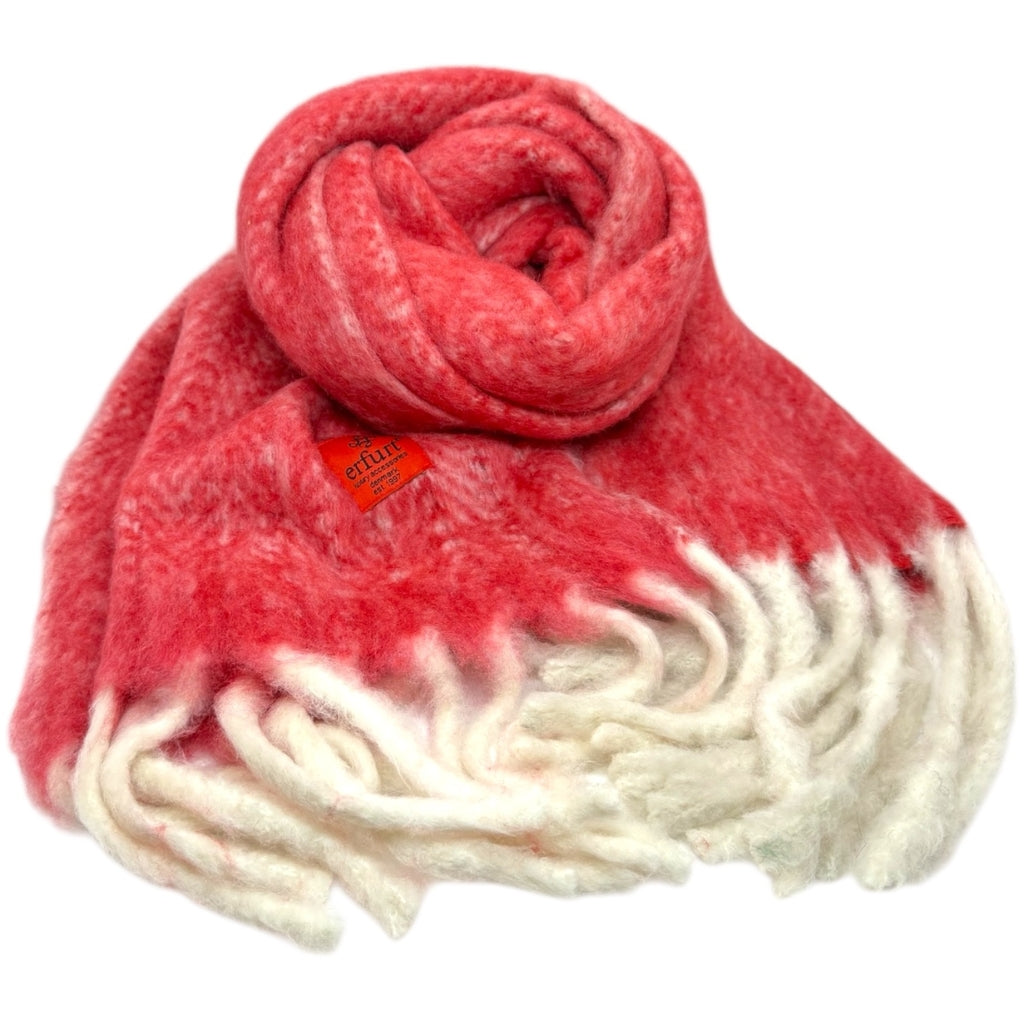 erfurt luxury Solid herringbone Scarves 38 Beaujolais
