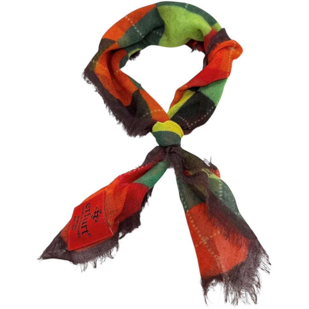 erfurt luxury Argyle Cashmere Scarves 85 Brownie