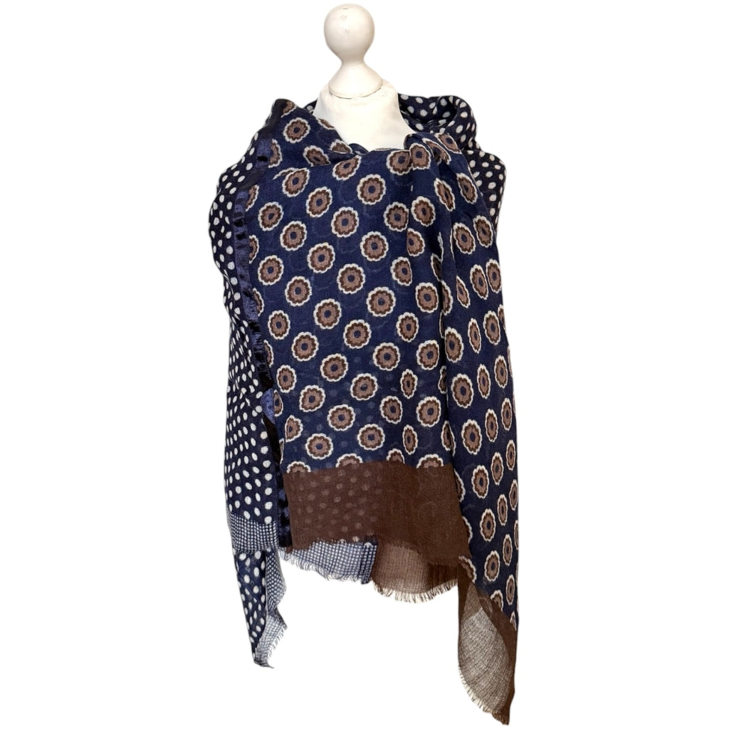 erfurt luxury Big size Patchwork scarf Scarves 85 Brownie