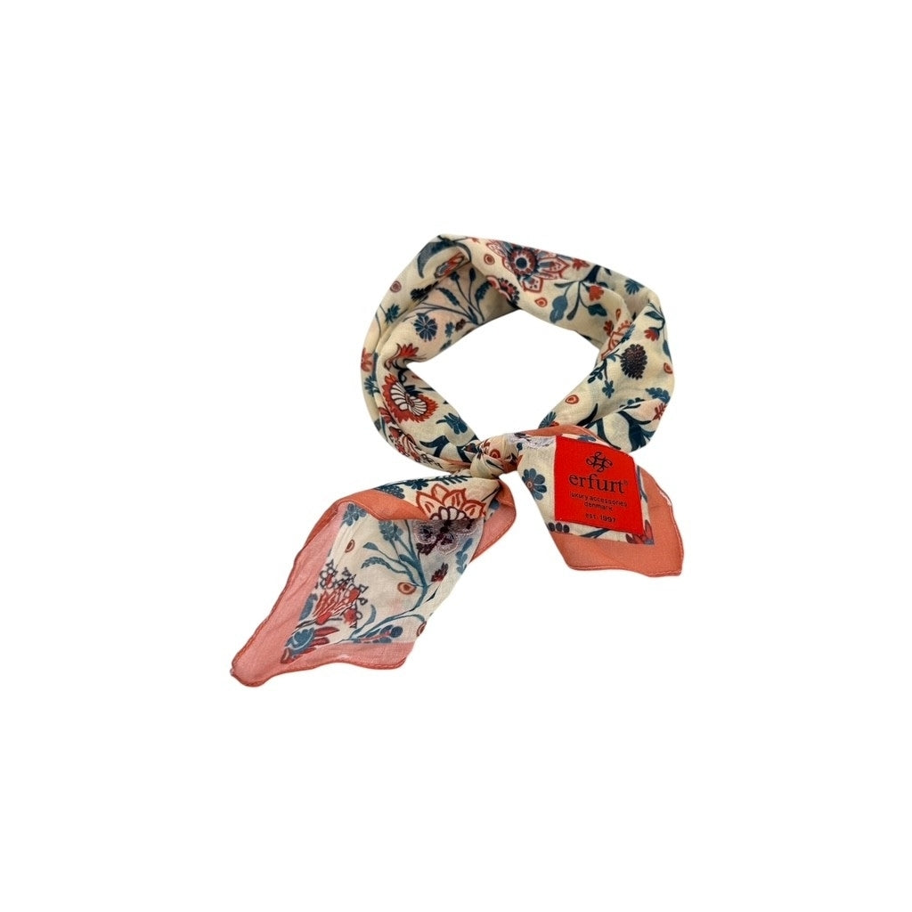 erfurt luxury Block flowers Scarves 11 Bleached Sand