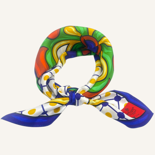 erfurt luxury Blue mosaics Small scarves 68 Blue