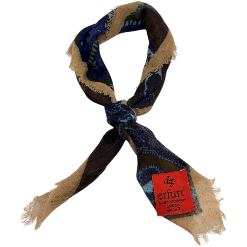 erfurt luxury Blue paisley Cashmere Scarves 68 Blue
