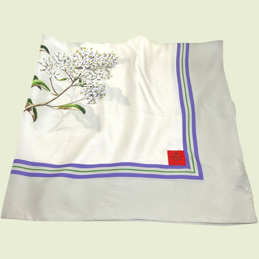 erfurt luxury Botanic lgt. flower Scarves 10 Ivory