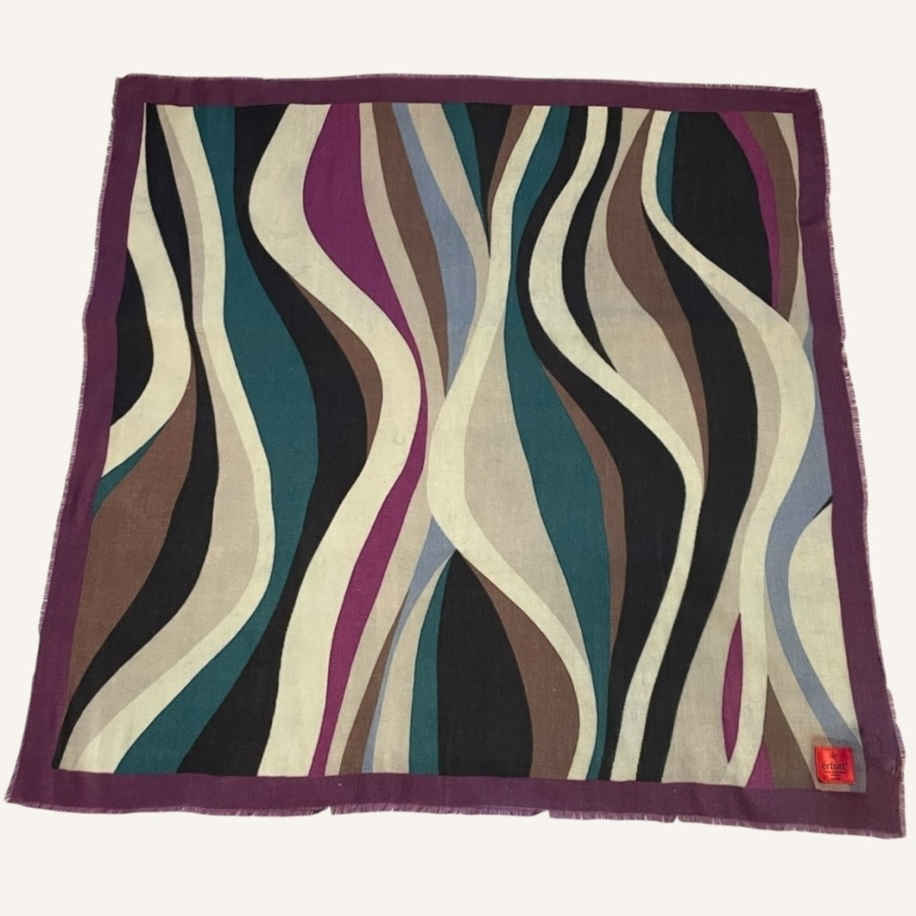erfurt luxury Color waves Cashmere Scarves 78 Petunia Purple