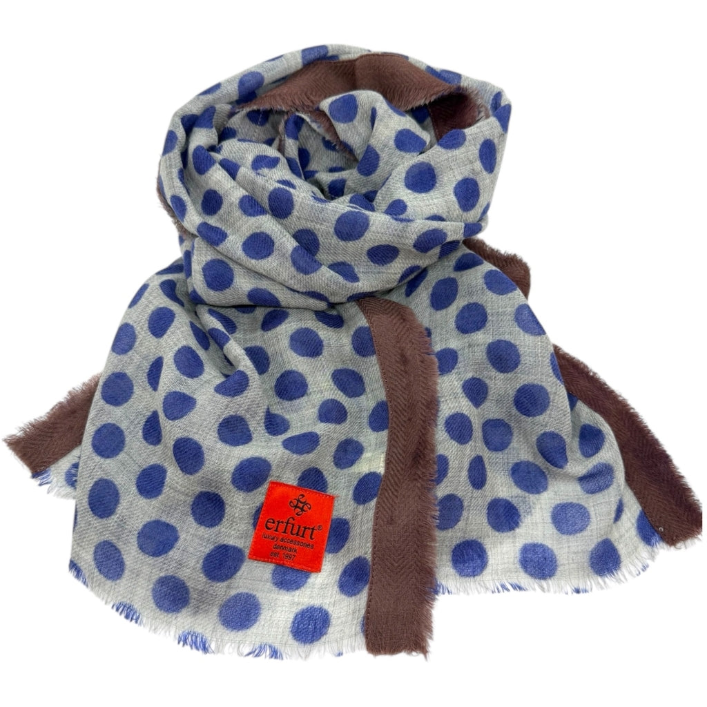 erfurt luxury Dots Scarves 68 Blue