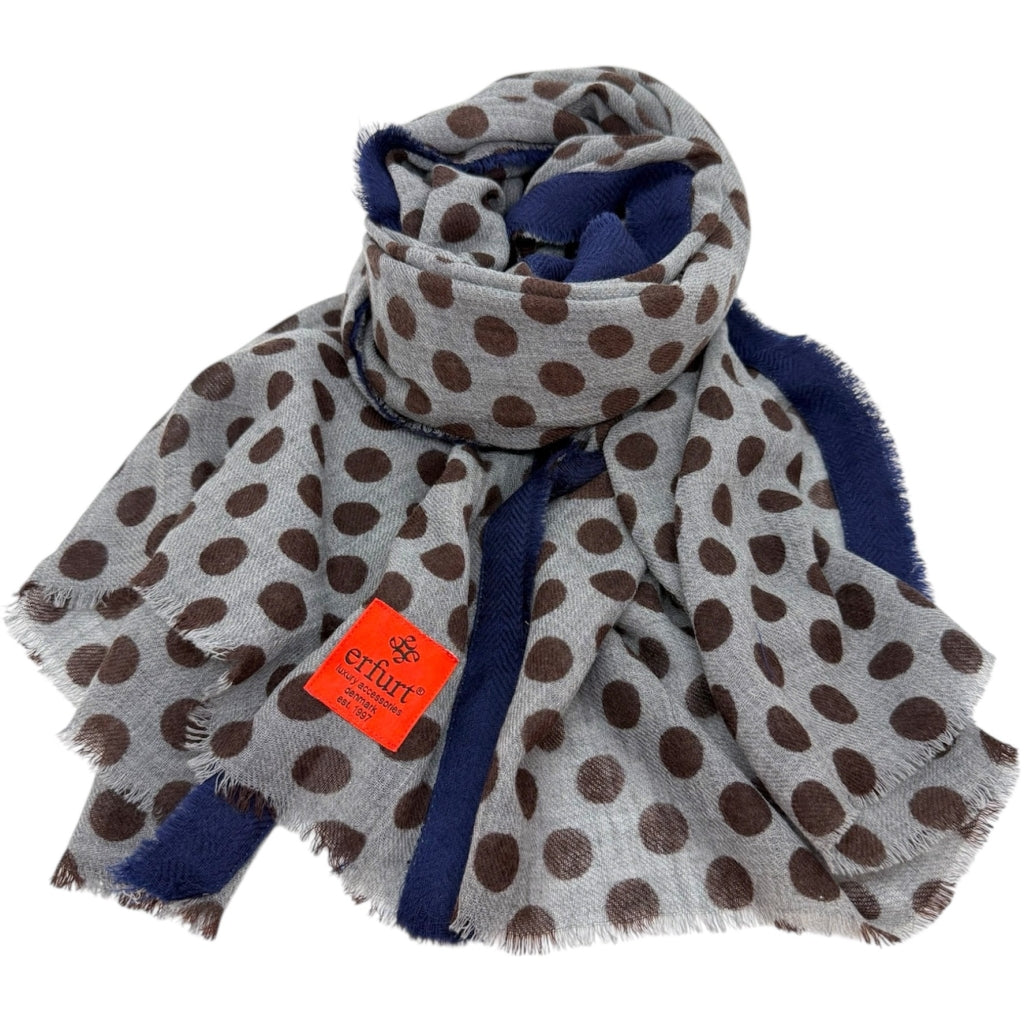 erfurt luxury Dots Scarves 85 Brownie