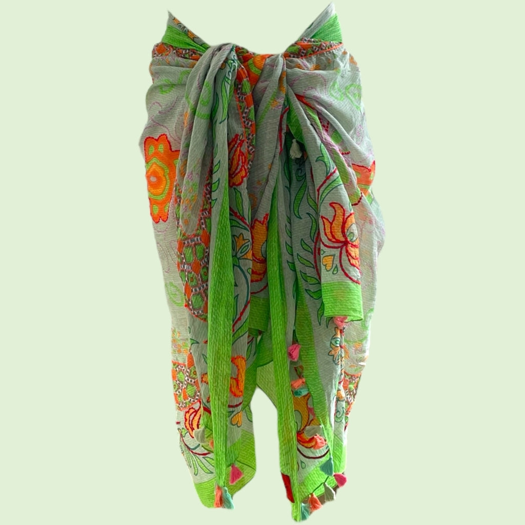 erfurt luxury Fantasy handmade Sarong & scarf Scarves 45 Grass