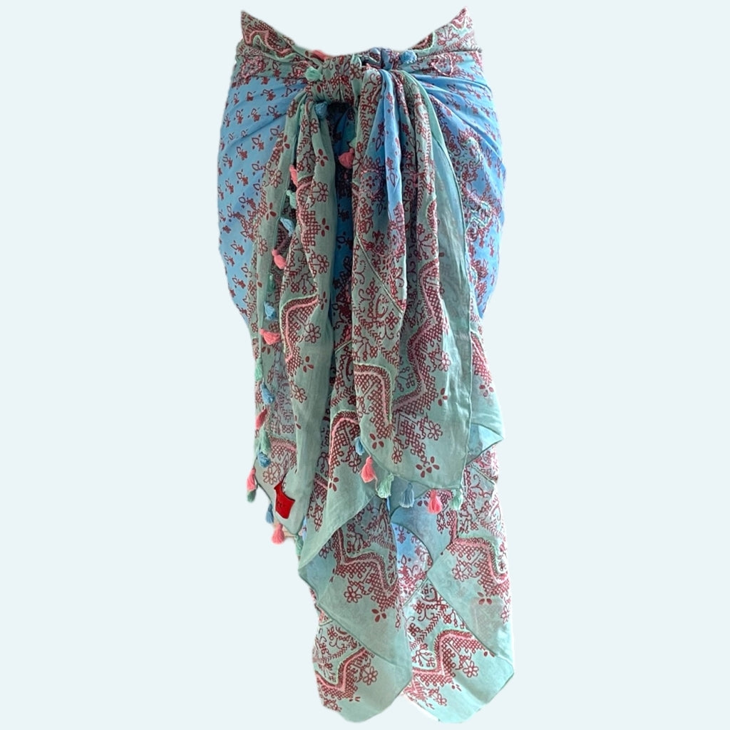 erfurt luxury Fantasy handmade Sarong & scarf Scarves 60 Baby Blue