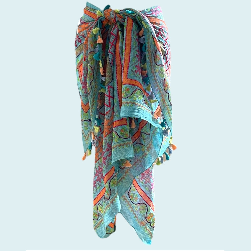 erfurt luxury Fantasy handmade Sarong & scarf Scarves 66 Aquarius