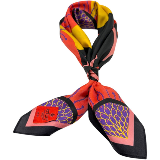 erfurt luxury Flower Scarves 37 Raspberry Pink