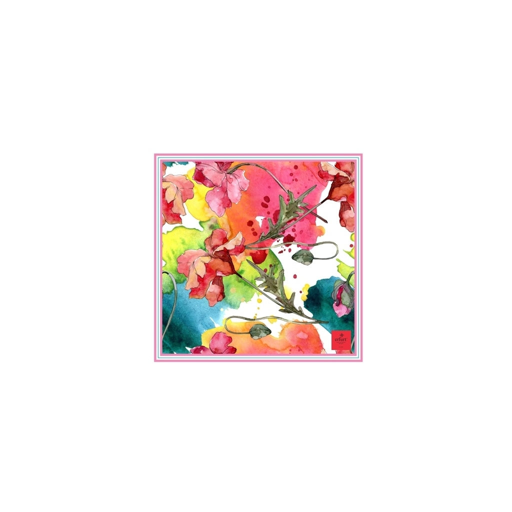 erfurt luxury Flowerbomb Scarves 37 Raspberry Pink