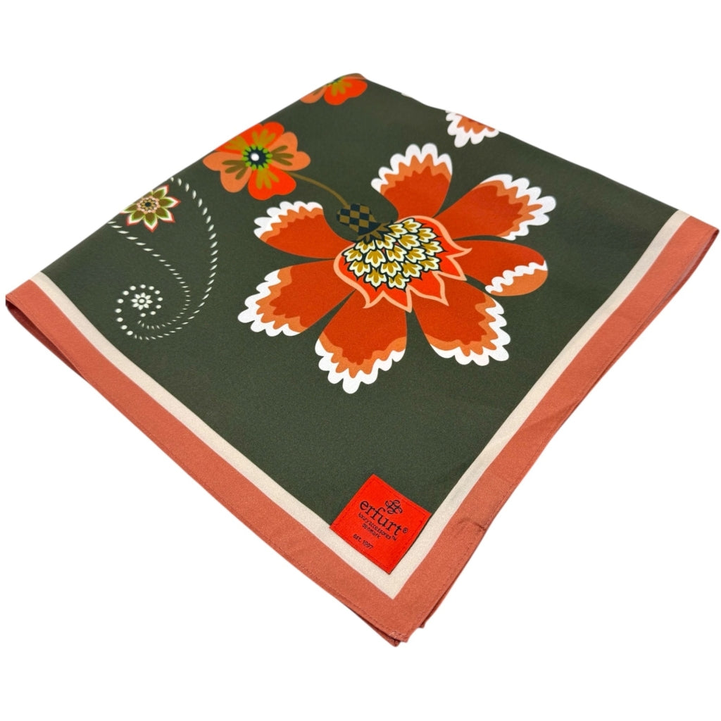 erfurt luxury Folkloristic flowers Scarves 85 Brownie