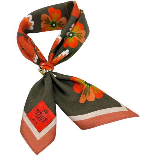 erfurt luxury Folkloristic flowers Scarves 85 Brownie