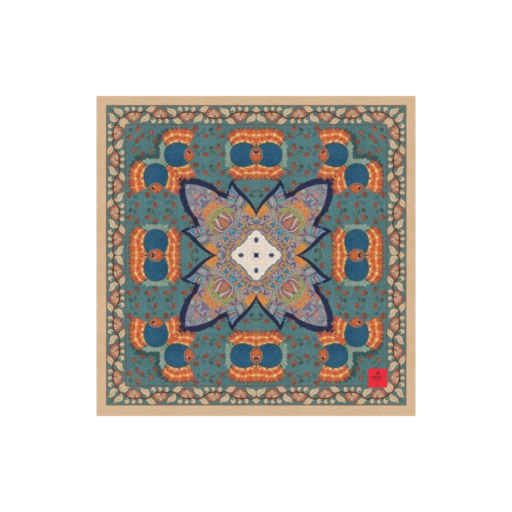 erfurt luxury Geometric paisley Scarves 13 camel