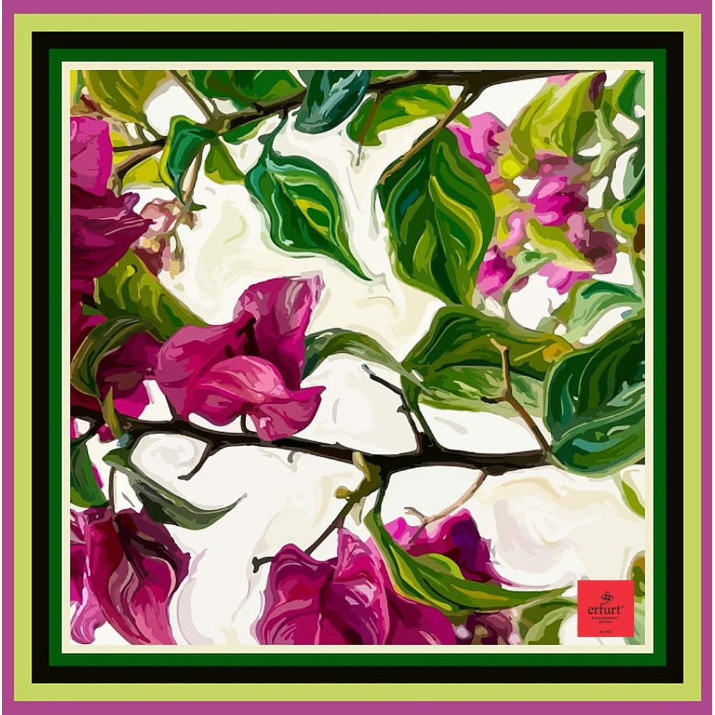 erfurt luxury Green Dreams silk Scarves 45 Grass