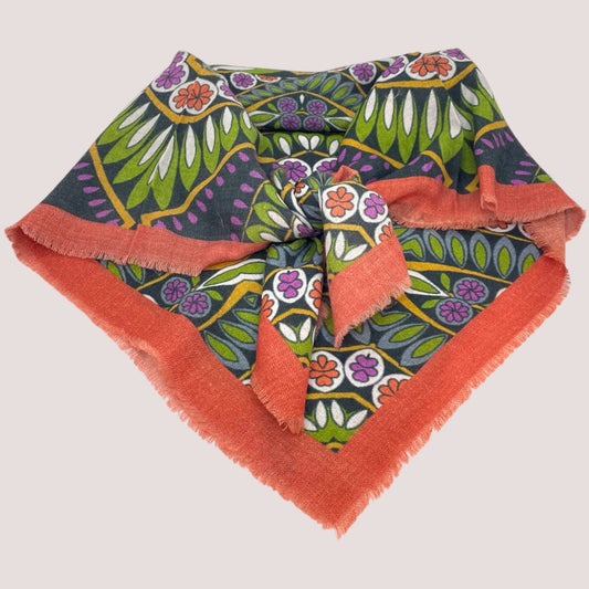 erfurt luxury Green star Scarves 45 Grass