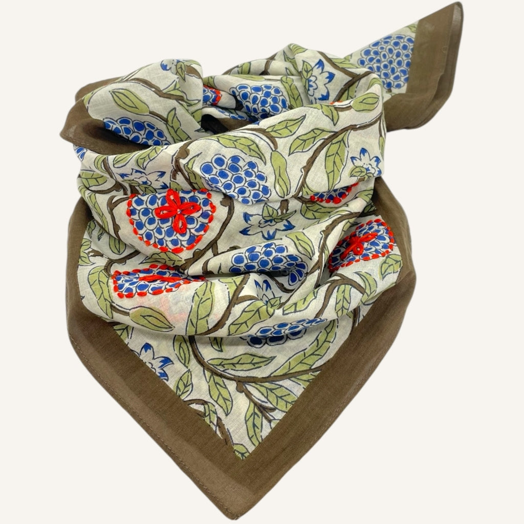 erfurt luxury Important detail Small scarves 44 Seagreen