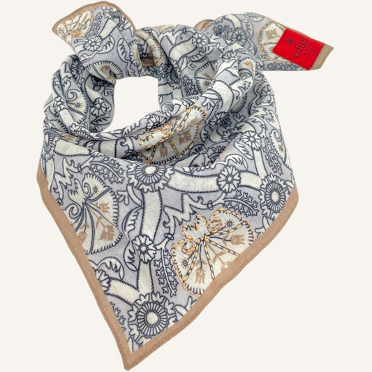 erfurt luxury Important detail Small scarves 92 Cloudburst