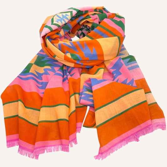 erfurt luxury Inka dreams Scarves 37 Raspberry Pink