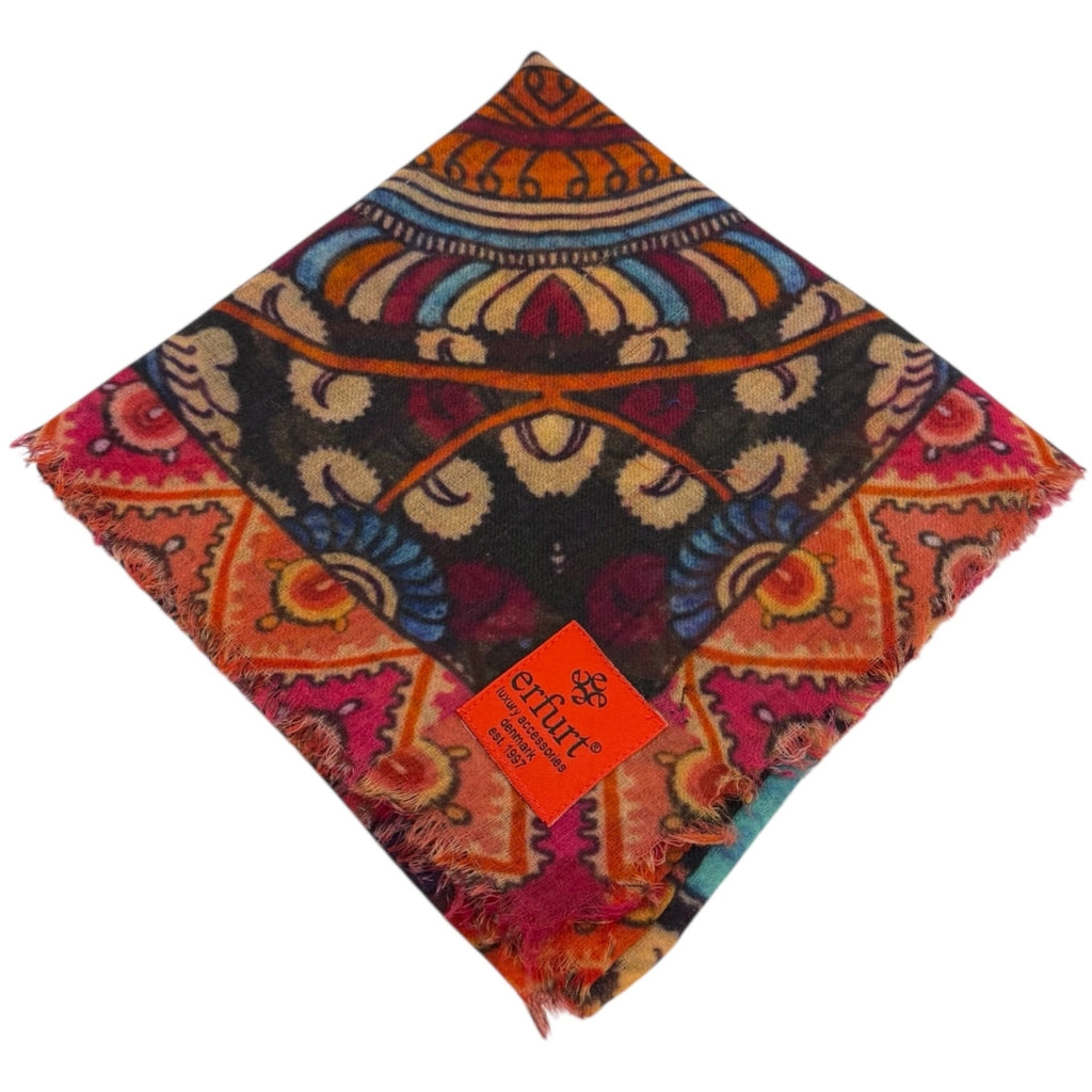 erfurt luxury Paisley Cashmere Scarves 55 Orange.Com