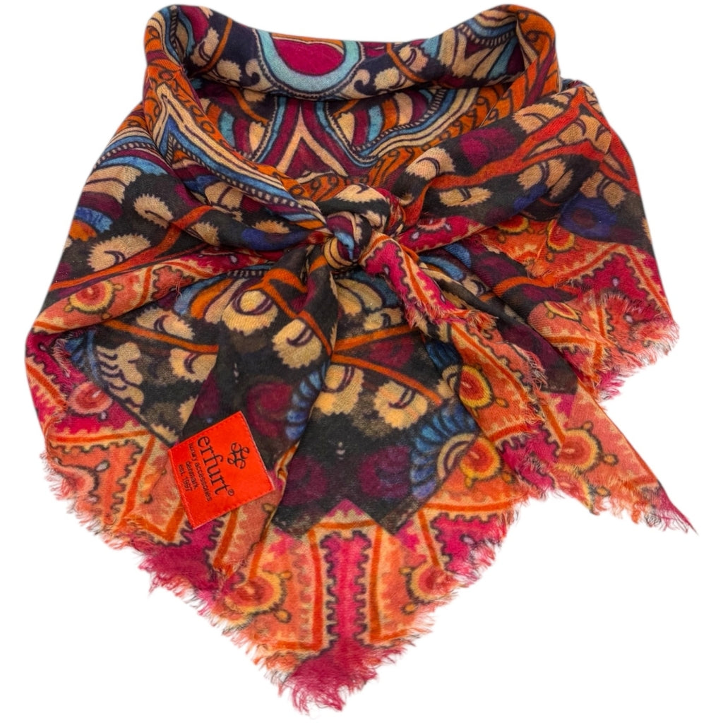 erfurt luxury Paisley Cashmere Scarves 55 Orange.Com