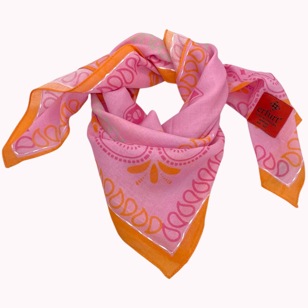 erfurt luxury Paisley beauty Small scarves 37 Raspberry Pink