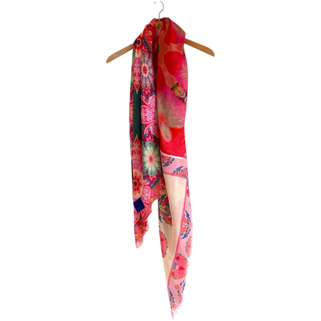 erfurt luxury Pink cashmere Scarves 37 Raspberry Pink