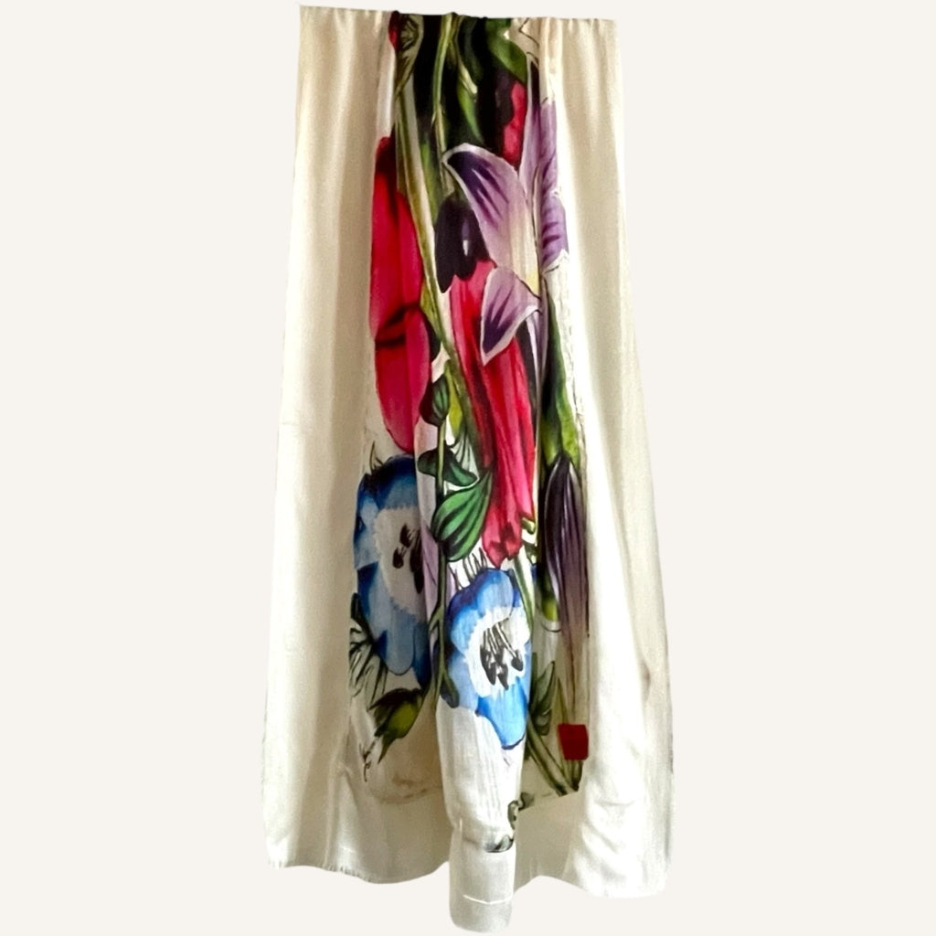 erfurt luxury Pink flower Scarves 37 Raspberry Pink