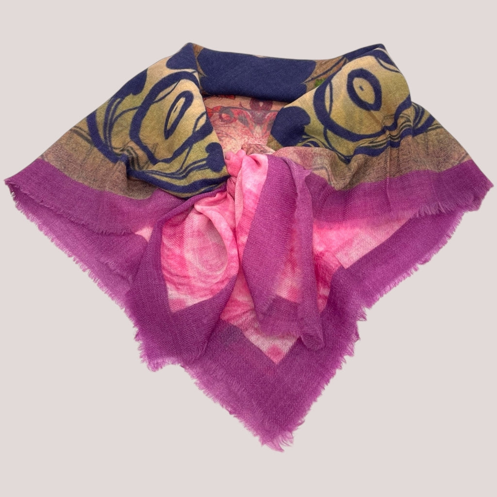 erfurt luxury Playful Scarves 37 Raspberry Pink