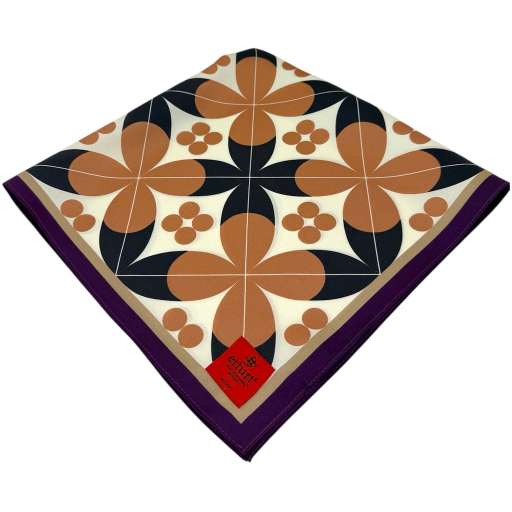 erfurt luxury Pottery print Scarves 13 camel