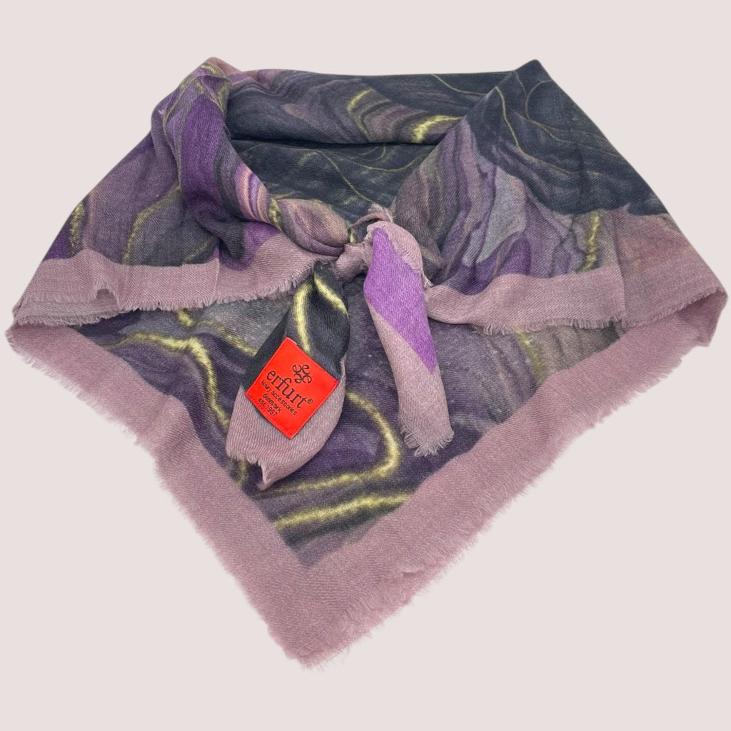 erfurt luxury Purple flower Scarves 79 Purple Velvet