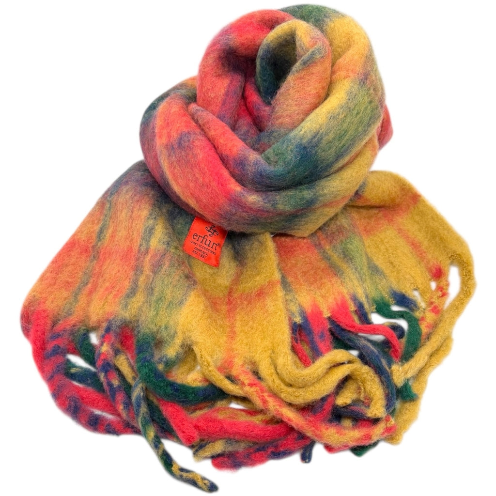 erfurt luxury Red tartan Scarves 38 Beaujolais