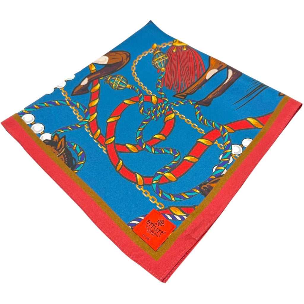 erfurt luxury Saddled horses Scarves 69 Navy