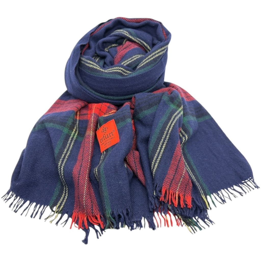 erfurt luxury Scotland Scarves 69 Navy
