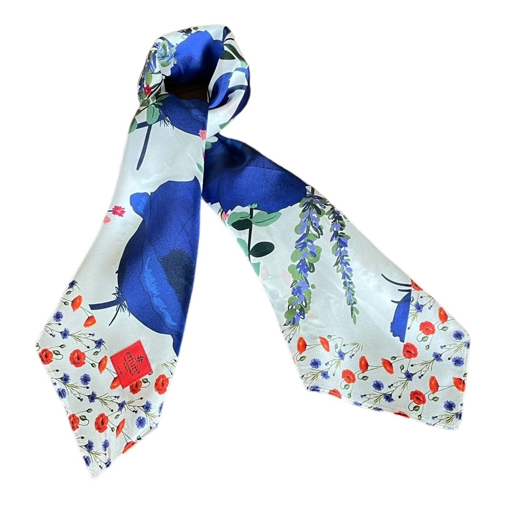 erfurt luxury Silky ink Scarves 69 Navy Blue