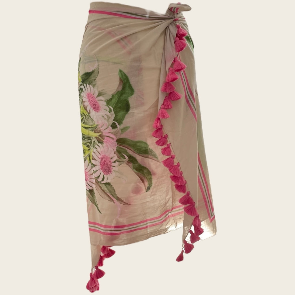 erfurt luxury Soft flowers Scarves 37 Raspberry Pink
