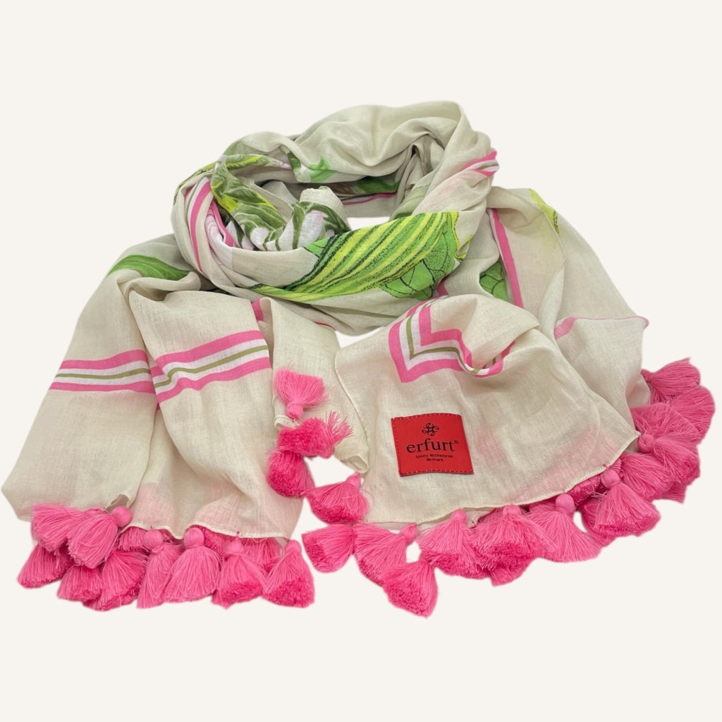 erfurt luxury Soft flowers Scarves 37 Raspberry Pink