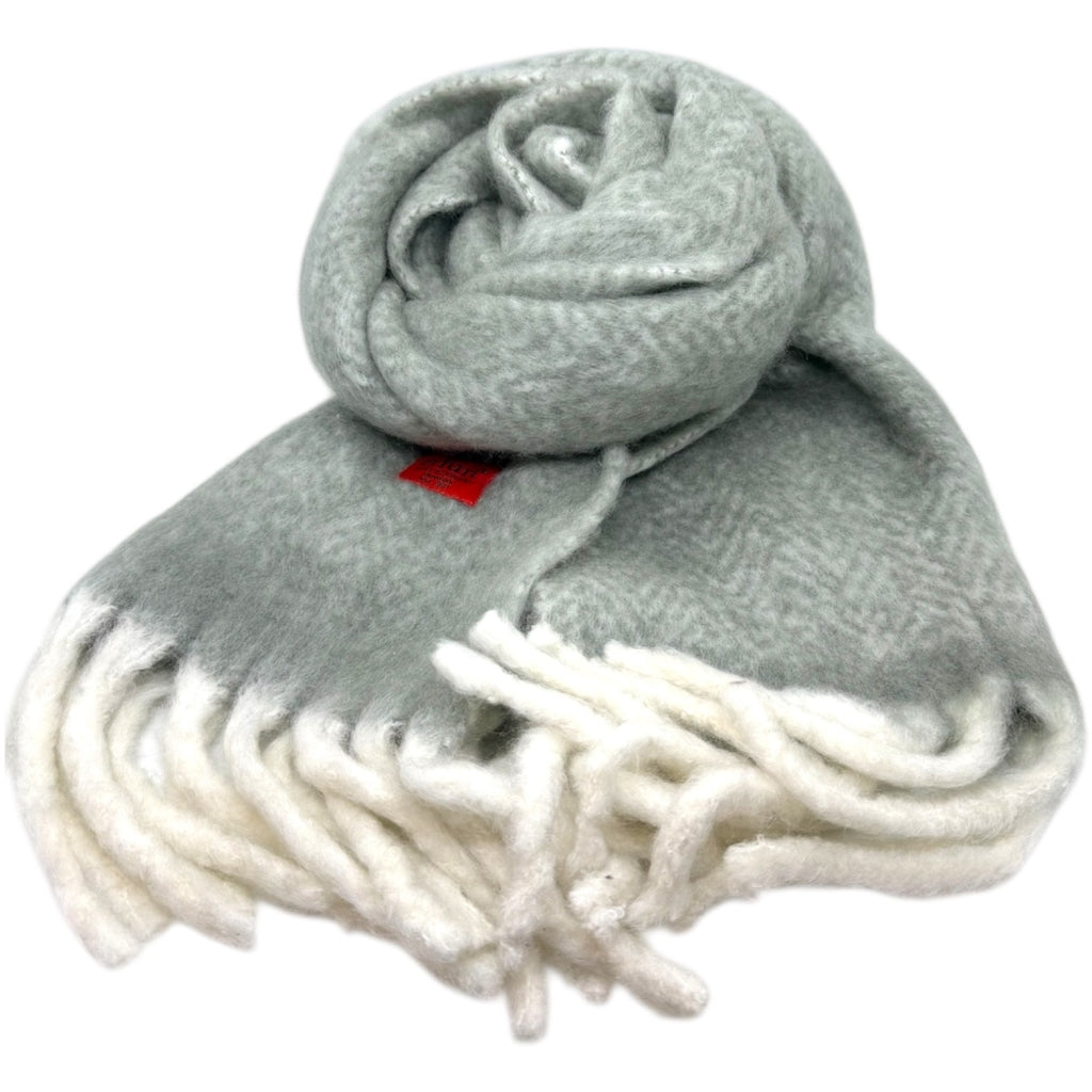 erfurt luxury Solid herringbone Scarves 92 Cloudburst