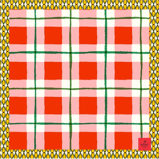 erfurt luxury Squares silk Scarves 55 Orange.Com