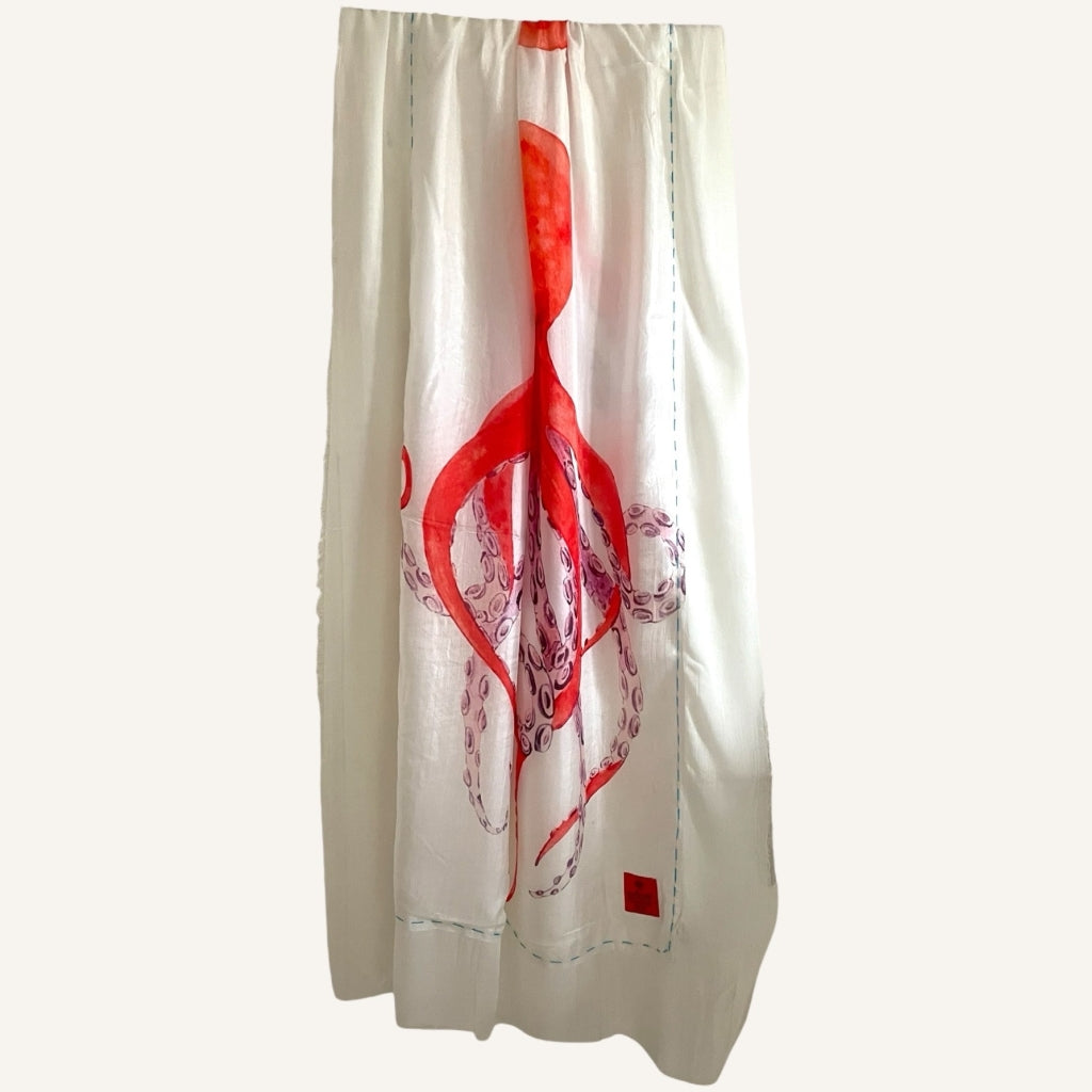 erfurt luxury Squid Scarves 29 Peach
