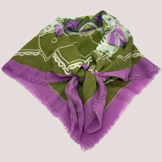 erfurt luxury Stars Scarves 47 Military Olive